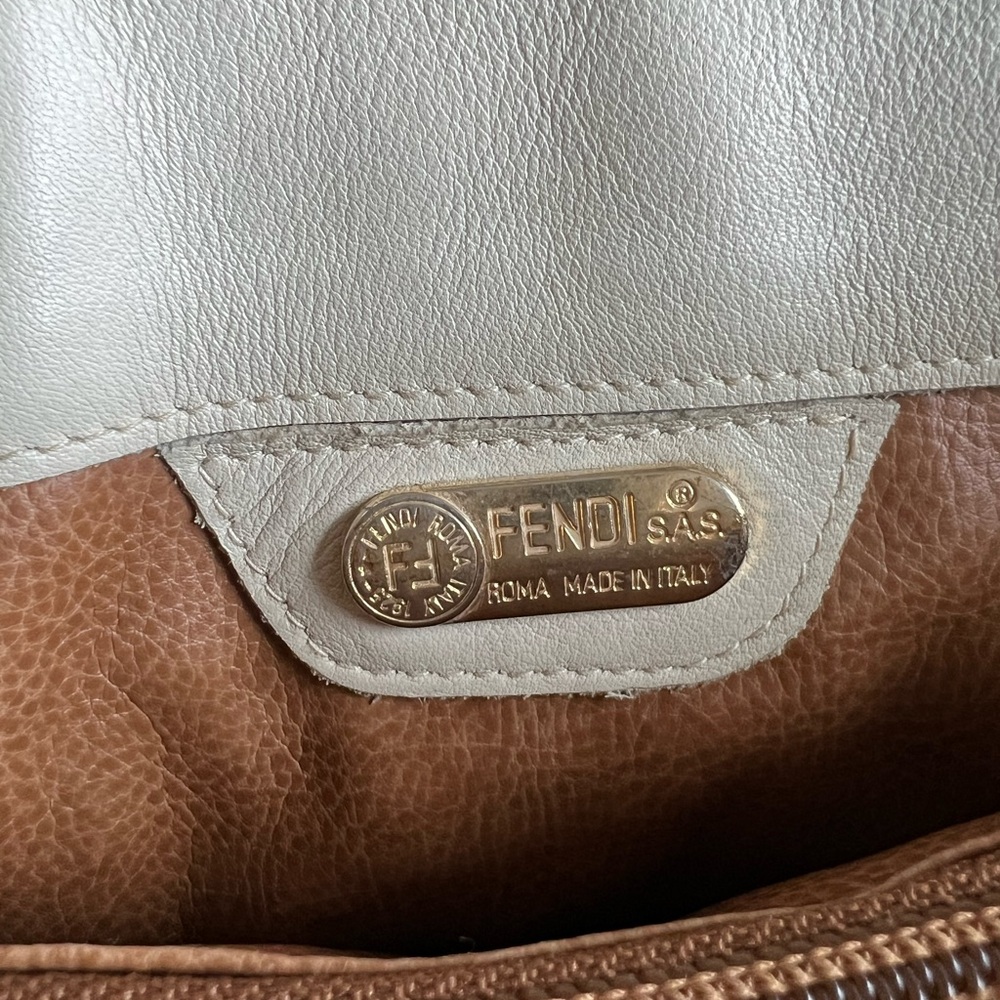 Fendi White Leather Pasta Bag Vintage - Picture 4 of 15
